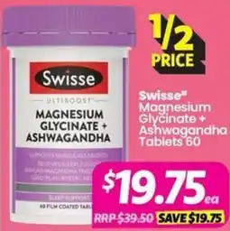 Your Discount Chemist Swisse Magnesium Glycinate + Ashwagandha Tablets offer