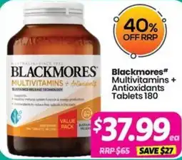 Your Discount Chemist Blackmores Multivitamins + Antioxidants Tablets offer