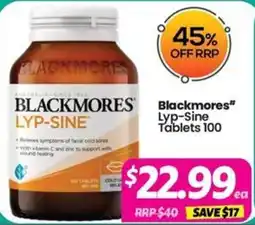 Your Discount Chemist Blackmores Lyp-Sine Tablets 100 offer