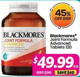 Your Discount Chemist Blackmores Joint Formula Advanced offer