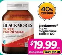 Your Discount Chemist Blackmores Super Magnesium+ Tablets offer
