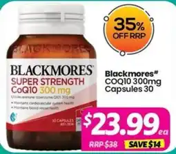 Your Discount Chemist Blackmores Super Strength CoQ10 300mg offer