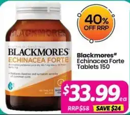 Your Discount Chemist Blackmores Echinacea Forte Tablets offer