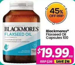 Your Discount Chemist Blackmores Flaxseed Oil offer