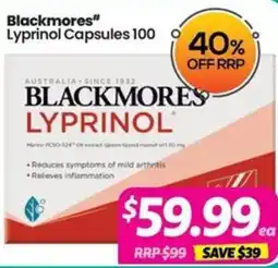 Your Discount Chemist Blackmores Lyprinol Capsules offer