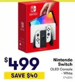 BIG W Nintendo Switch OLED Console - White offer