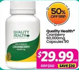 Your Discount Chemist Quality Health Cranberry offer
