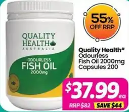 Your Discount Chemist Quality Health Odourless Fish Oil offer