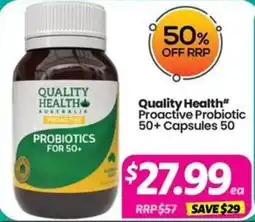 Your Discount Chemist Quality Health Proactive Probiotics for 50+ offer