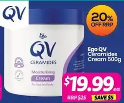 Your Discount Chemist Ego QV Ceramides Moisturising Cream offer