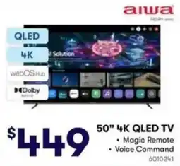 BIG W Aiwa 50" 4K QLED TV offer