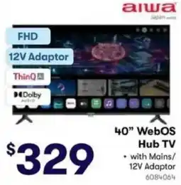 BIG W Aiwa 40” WebOS Hub TV offer