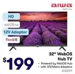 BIG W aiwa 32" WebOS Hub TV offer