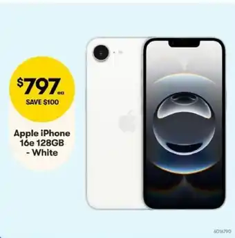 Apple iPhone 16e 128GB - White