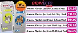 Your Discount Chemist Bravecto Plus Cat Spot On offer