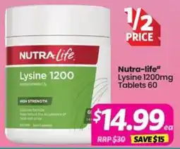 Your Discount Chemist Nutra-life Lysine 1200 offer