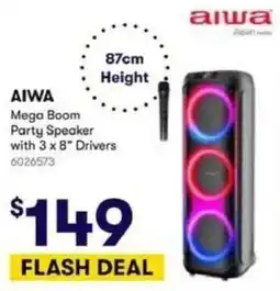 BIG W Aiwa Mega Boom Party Speaker offer
