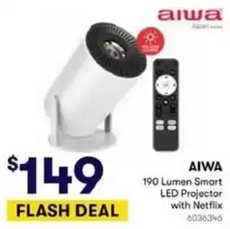 BIG W Aiwa 190 Lumen Smart LED Projector with Netflix offer