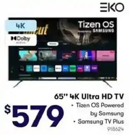 BIG W Eko 65" 4K Ultra HD TV offer