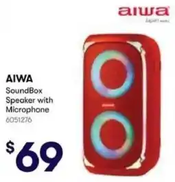 BIG W Aiwa SoundBox Speaker with Microphone offer