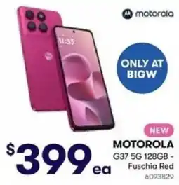 BIG W Motorola G37 5G 128GB - Fuschia Red offer