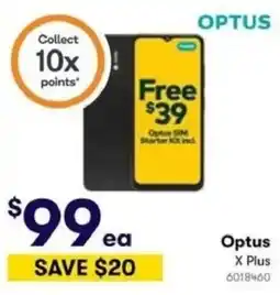 BIG W Optus X Plus offer