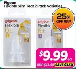 Your Discount Chemist Pigeon Flexible Slim Teat 2 Pack Varieties offer