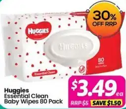 Your Discount Chemist Huggies Essential Clean Baby Wipes offer