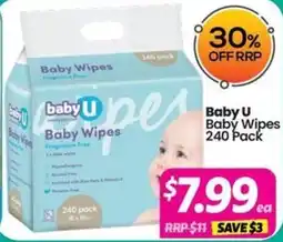 Your Discount Chemist Baby U Baby Wipes offer