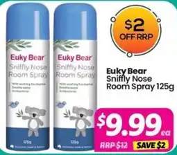 Your Discount Chemist Euky Bear Sniffly Nose Room Spray offer