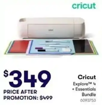 Cricut Explore™ 4 + Essentials Bundle