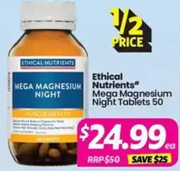 Your Discount Chemist Ethical Nutrients Mega Magnesium Night offer