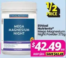 Your Discount Chemist Ethical Nutrients Mega Magnesium Night offer