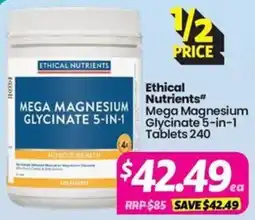 Your Discount Chemist Ethical Nutrients Mega Magnesium Glycinate 5-in-1 offer