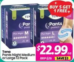 Your Discount Chemist Tena Pants Night Medium or Large offer