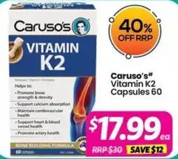 Your Discount Chemist Caruso's Vitamin K2 offer