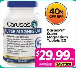 Your Discount Chemist Caruso's Super Magnesium Tablets offer