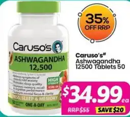 Your Discount Chemist Caruso's Ashwagandha 12500 offer