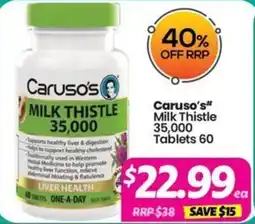 Your Discount Chemist Caruso's Milk Thistle offer