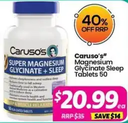 Your Discount Chemist Caruso's Super Magnesium Glycinate + Sleep offer