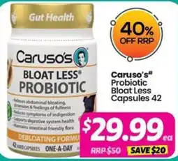 Your Discount Chemist Caruso's Bloat Less Probiotic offer