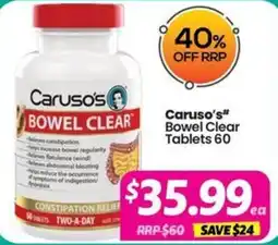 Your Discount Chemist Caruso's Bowel Clear offer