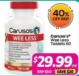 Your Discount Chemist Caruso's Wee Less Tablets offer