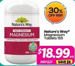 Your Discount Chemist Nature's Way Magnesium Tablets offer