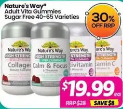 Your Discount Chemist Nature's Way Adult Vita Gummies Sugar Free 40-65 Varieties offer
