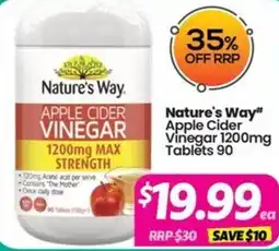 Your Discount Chemist Nature's Way Apple Cider Vinegar offer