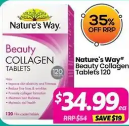 Your Discount Chemist Nature's Way Beauty Collagen Tablets offer