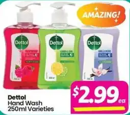 Your Discount Chemist Dettol Hand Wash 250ml Varieties offer