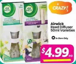Your Discount Chemist Airwick Reed Diffuser 50ml Varieties offer