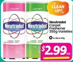 Your Discount Chemist Neutradol Carpet Freshener Varieties offer